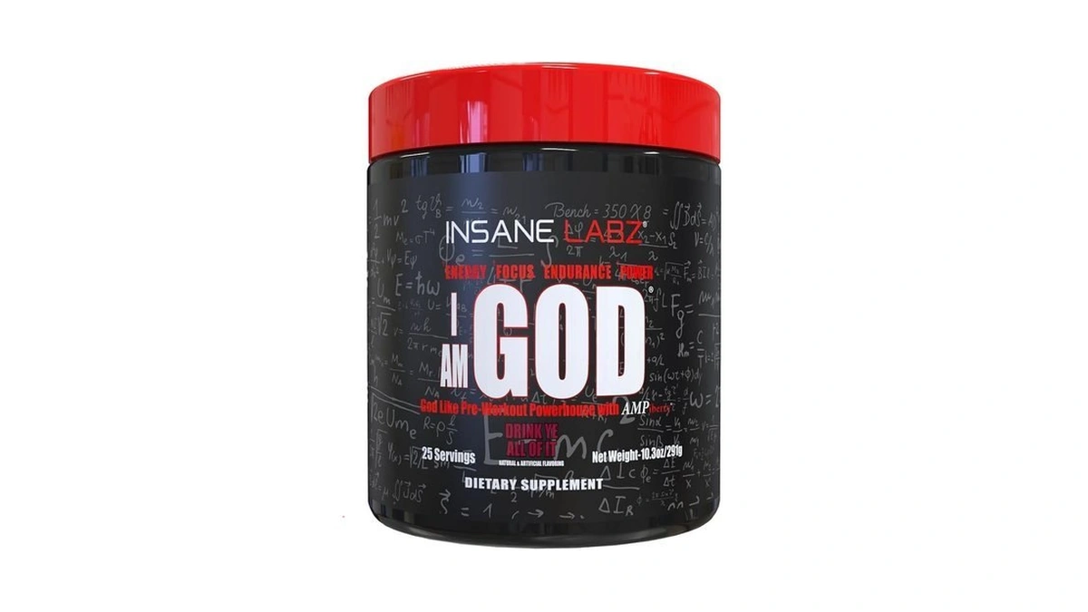 Insane Labz I Am God Pre Workout, High Stim Pre