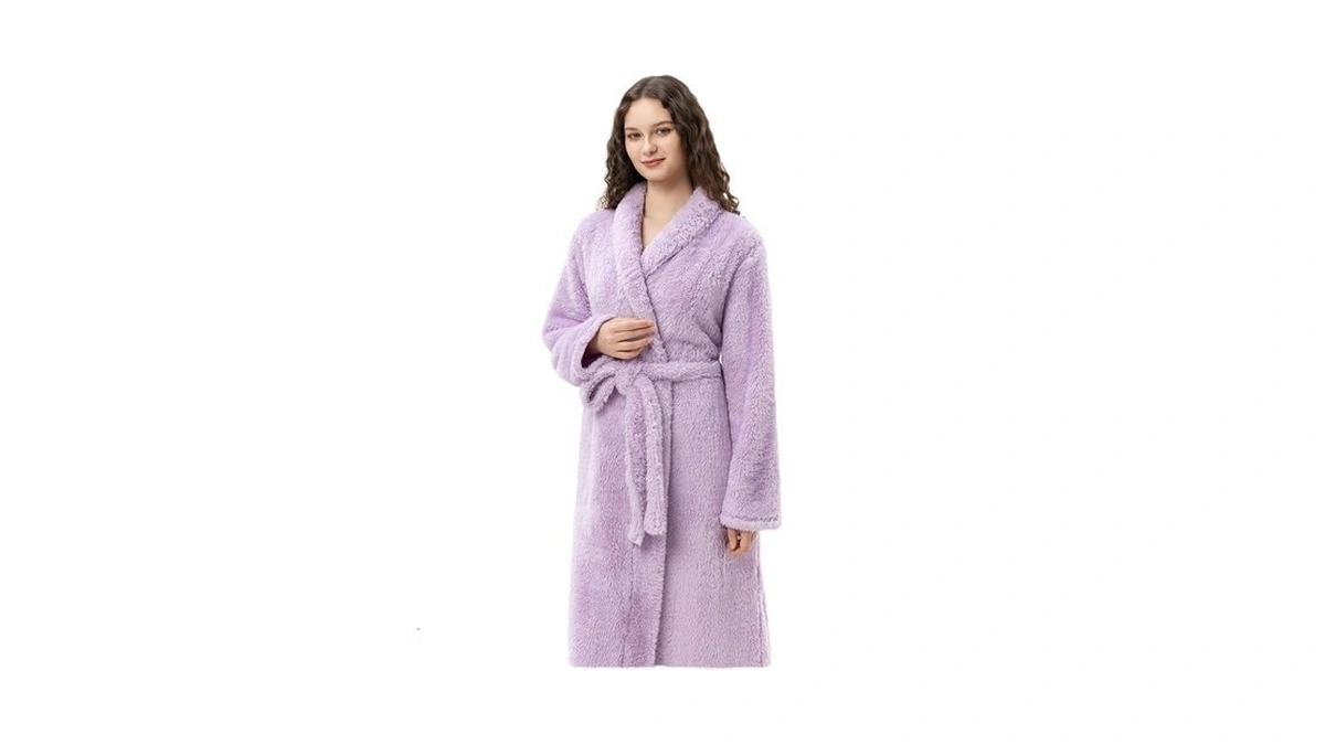 Berkshire Extra-fluffy™ Women‘s Robe — Luxurious Fluffy Plush Bathrobe For