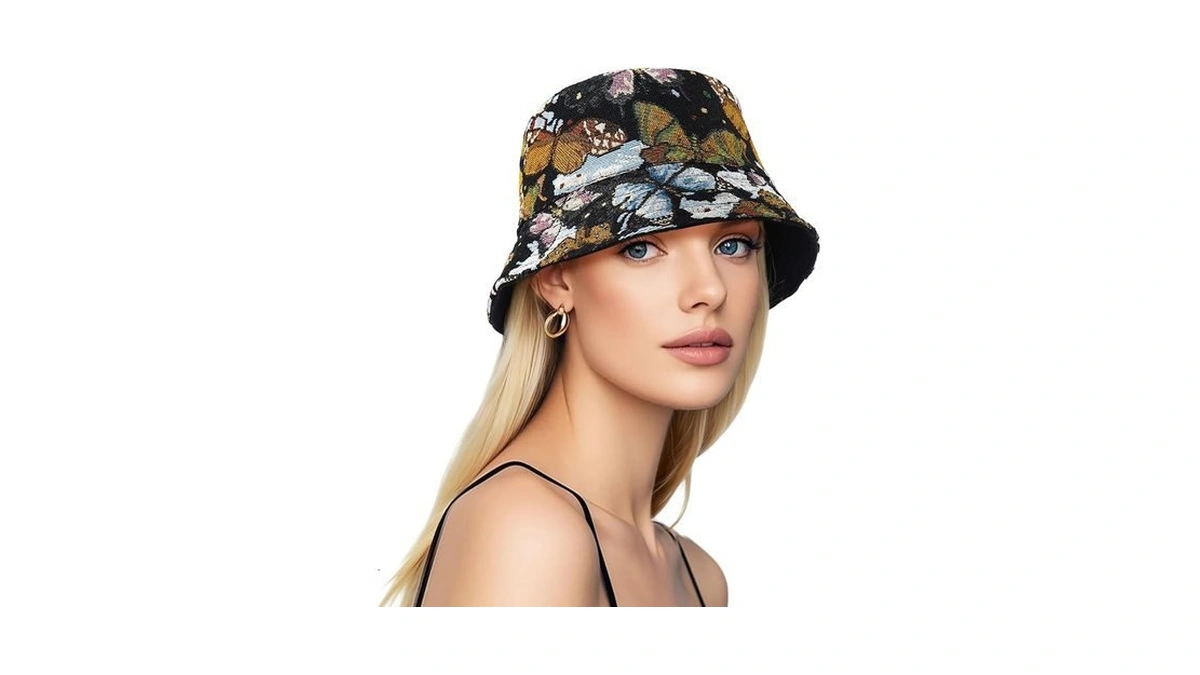 Docila Vintage Butterfly Reversible Bucket Hat For Women Cute Animal