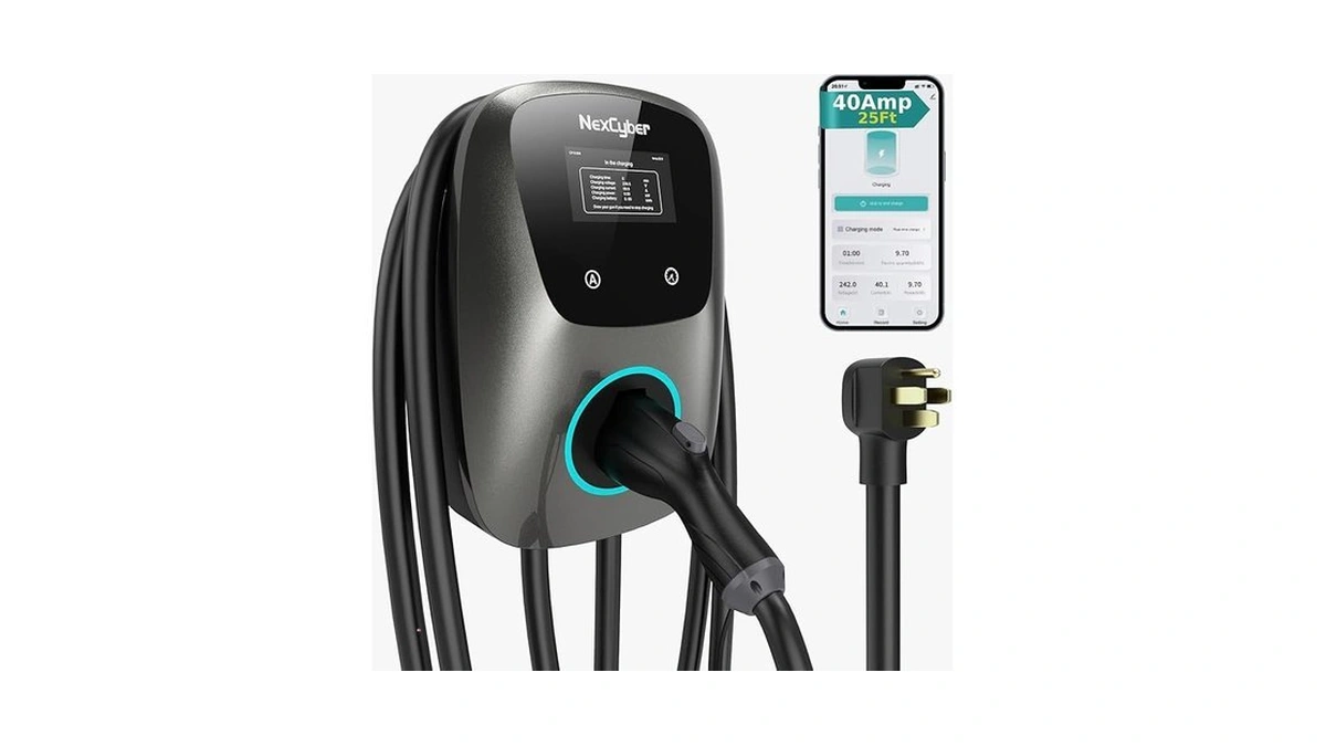 Nexcyber Level 2 Ev Charger(wifi App/plug-play), 40a Nema 14-50 Plug,