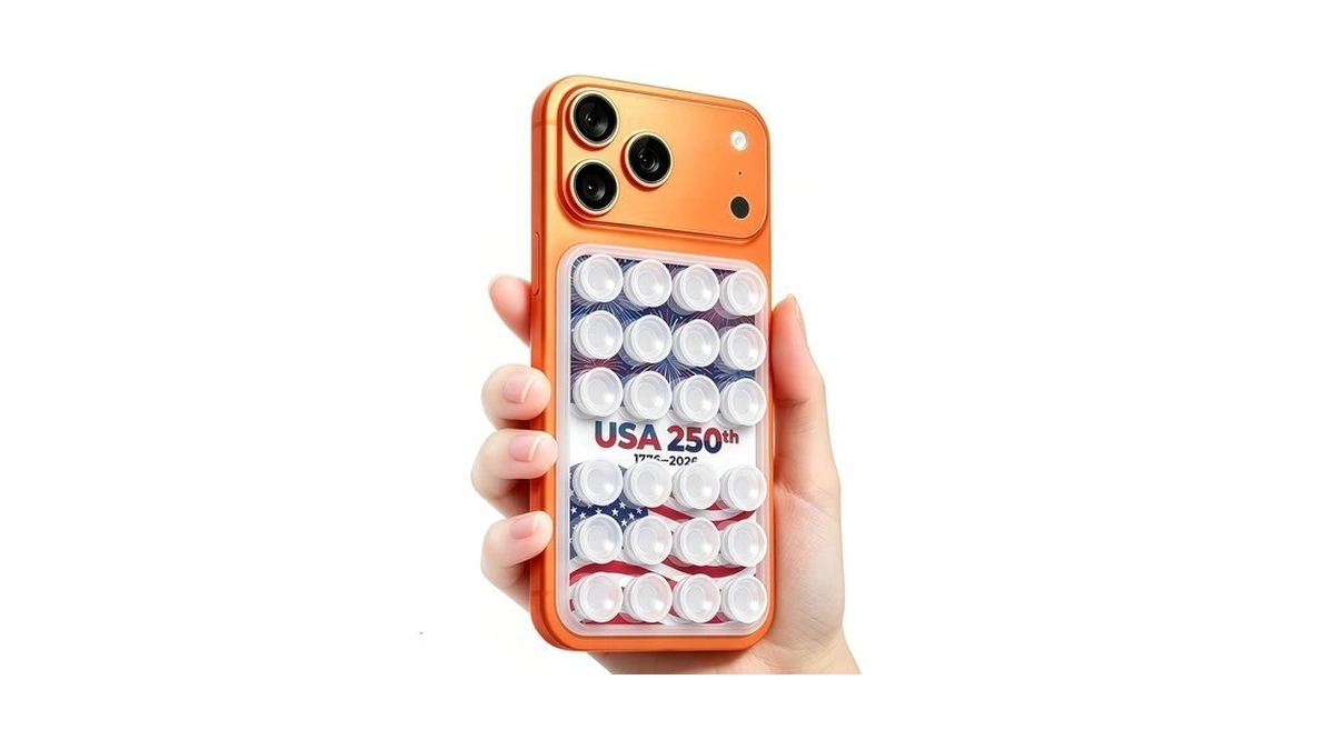 Anteel [250th Anniversary Usa] [1776-2026] Silicone Suction Phone Case Adhesive