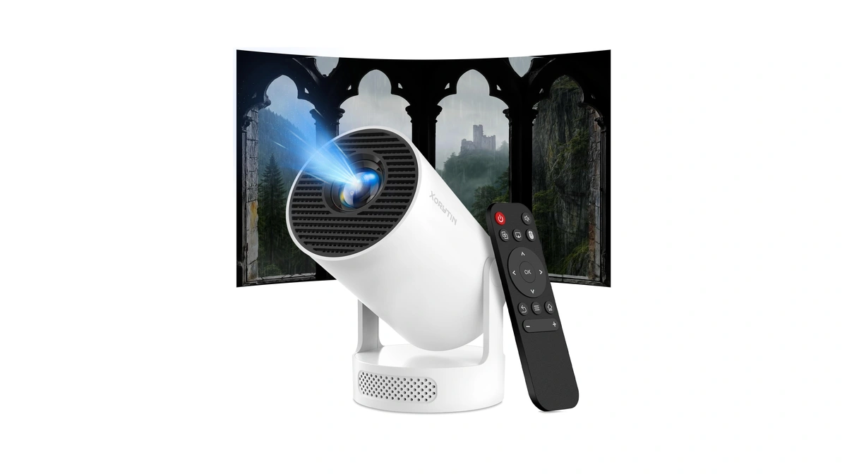 【built-in Apps】mini Projector With Wifi And Bluetooth, Support 4k, Portable