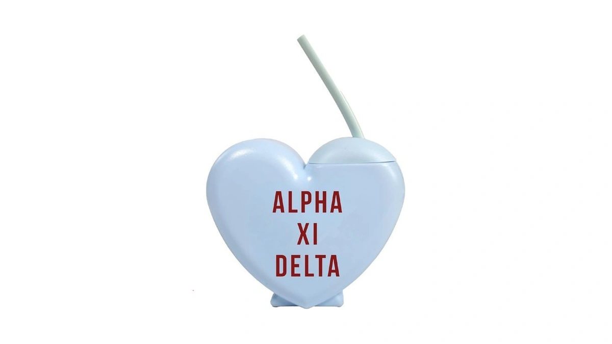 Sorority Shop Alpha Xi Delta Tumbler With Straw - Candy