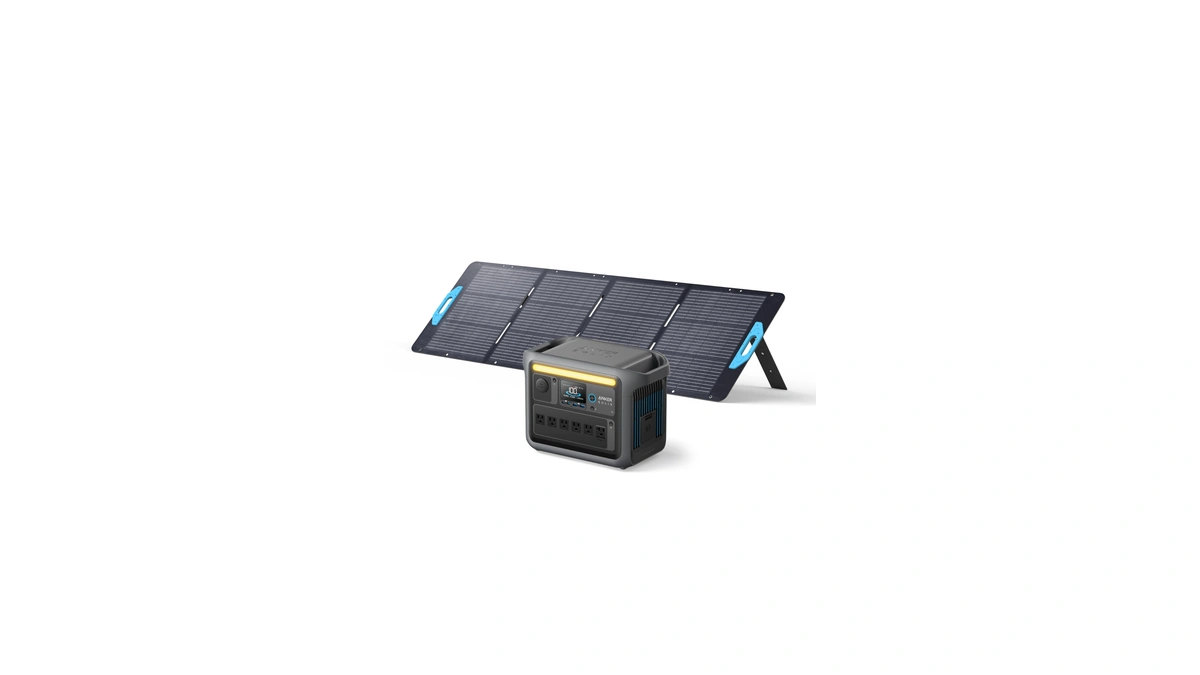 Anker Solix C1000 Portable Power Station With 200w Solar Panel,