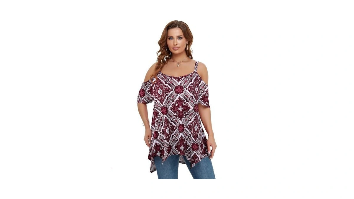 Larace Cold Shoulder Tops For Womens Summer Clothes Spaghetti Strape