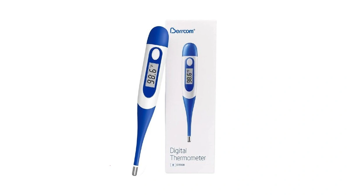 Berrcom Digital Thermometer For Adults, Oral And Underarm Thermometer For