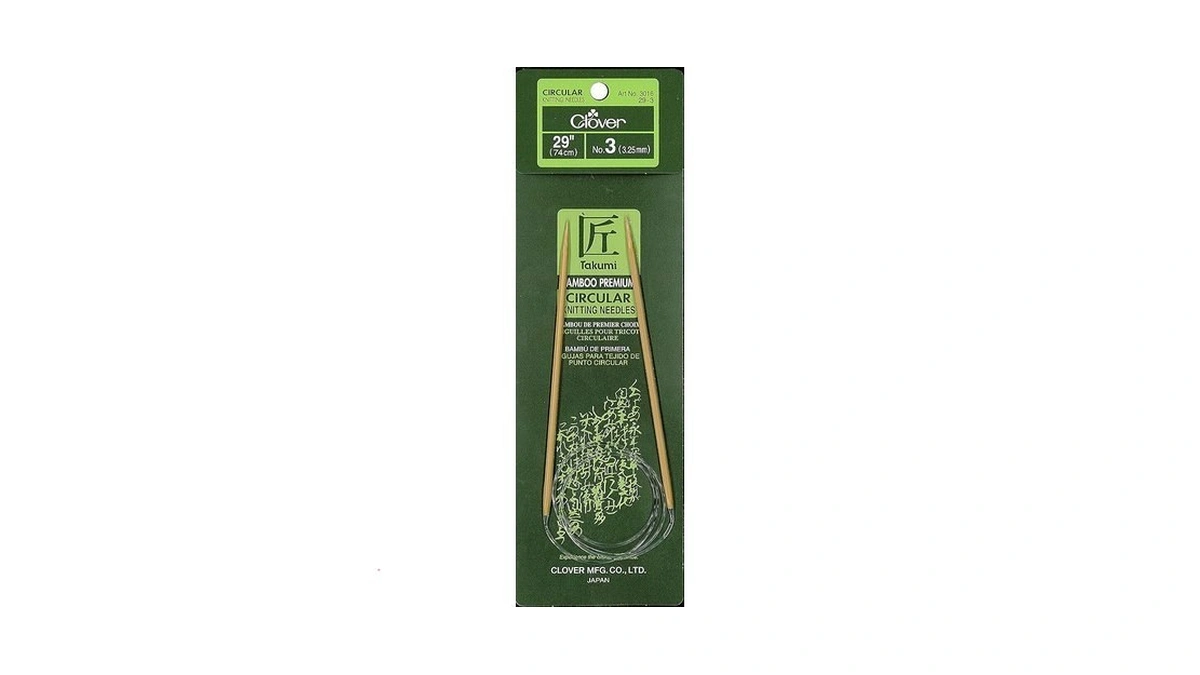 Takumi Bamboo Circular Knitting Needles 29" - Size 3/3.25mm