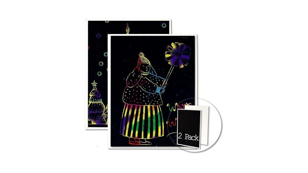 Double-sided Canvas Boards, 2-pack 9x12 Inch Scratch Art & Painting