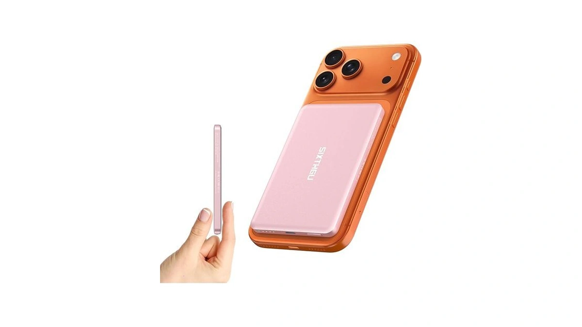 Sixthgu Magnetic Portable Charger, Ultra Slim 5,000mah Pd 20w Wireless