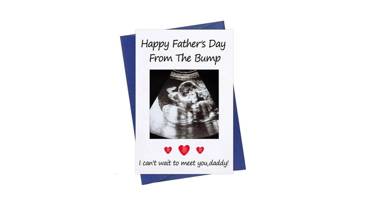 Waahome Funny First Fathers Day Card For First Time Dad