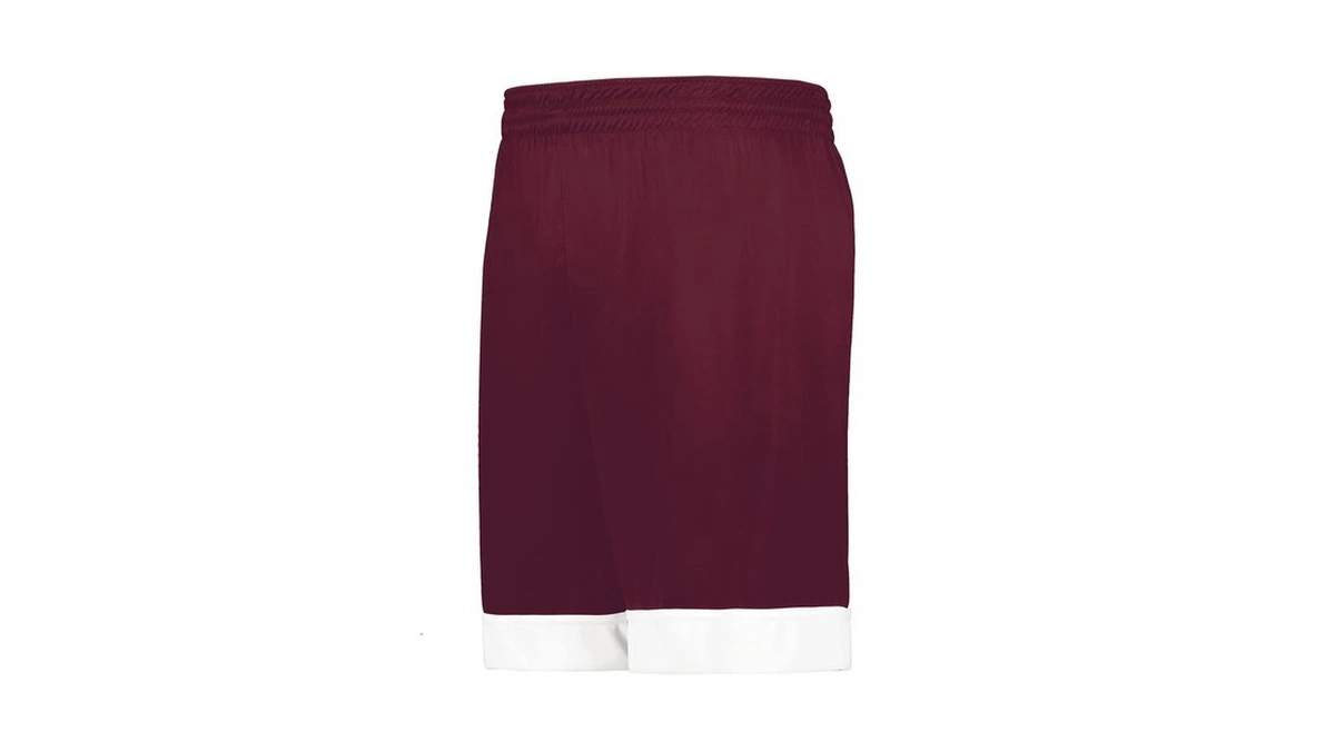 Augusta Sportswear Swish Reversible Basketball Shorts, Maroon/white, Xl