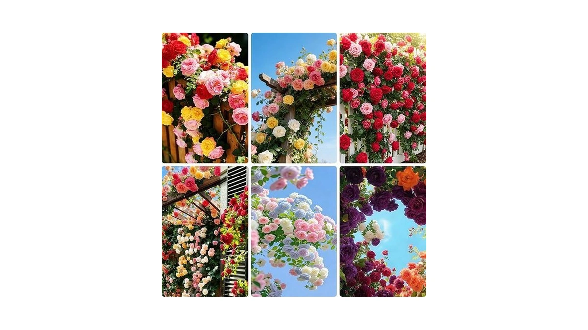 Climbing Rose Seeds, 300 Mixed-color Exotic Climbing Rose Seeds, Perennial