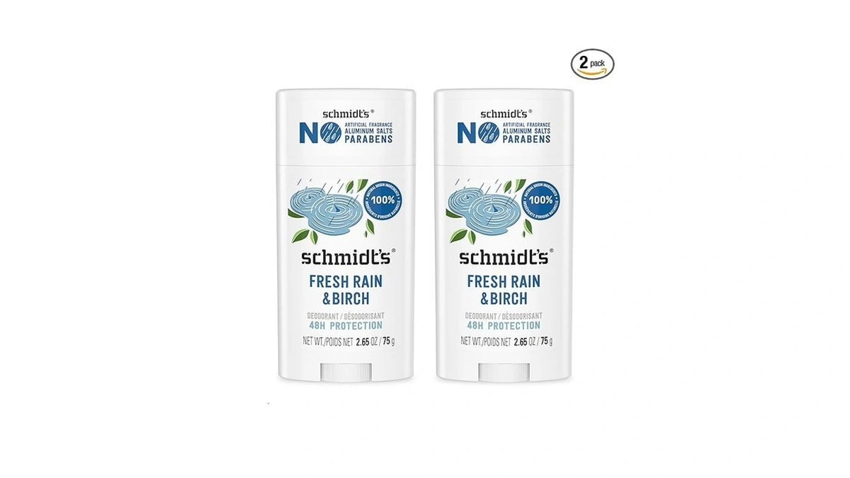 Schmidt's Aluminum-free Vegan Deodorant Fresh Rain & Birch With 24