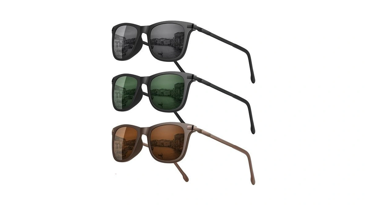 Meetsun Polarized Sunglasses For Men Classic Retro Square Frame Uv