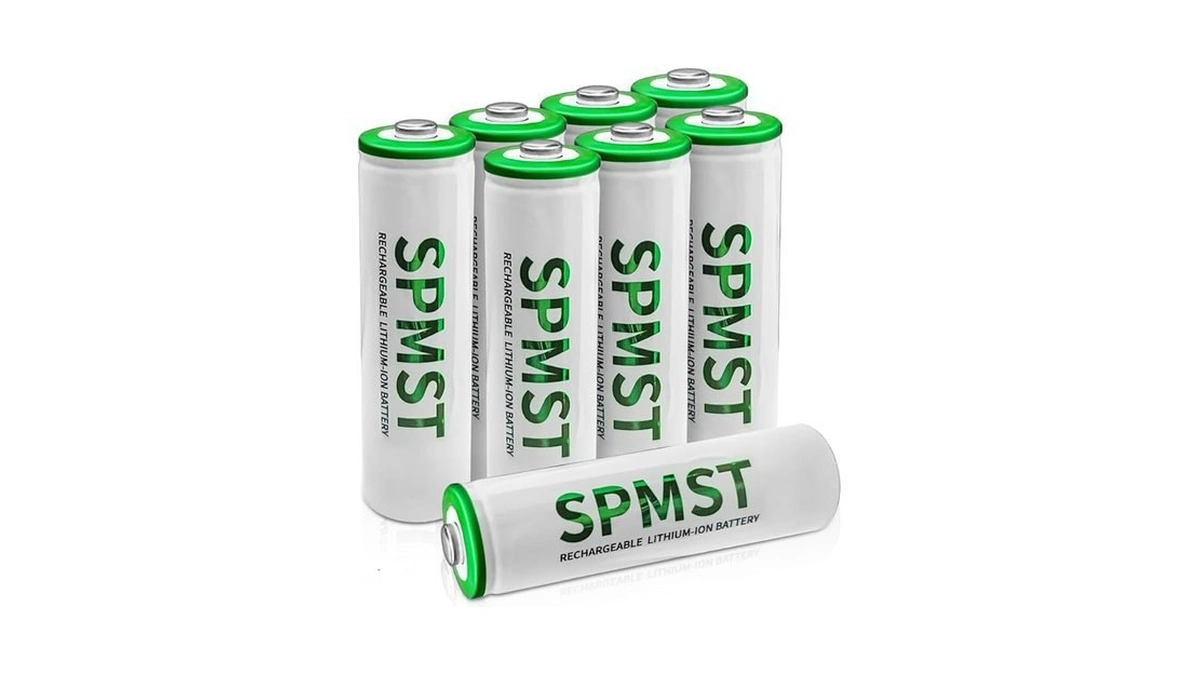Spmst Aa Rechargeable Batteries, 8 Pack 2800mwh 1.5v Lithium Aa