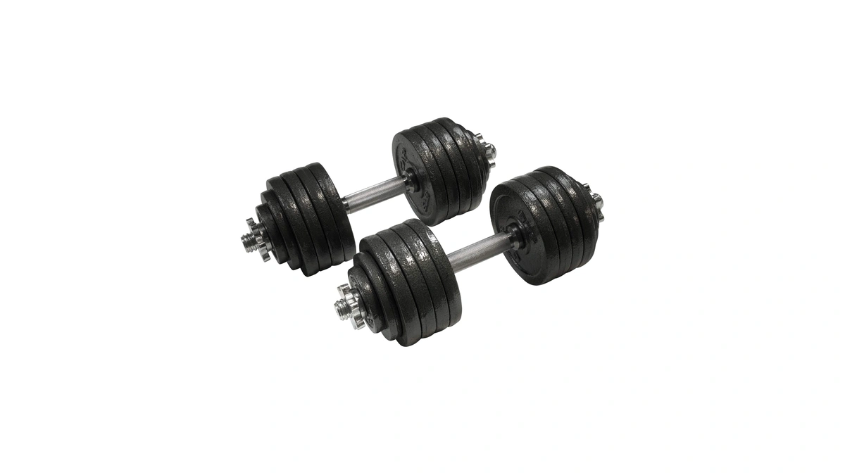 Cap Barbell 52.5-pound Adjustable Dumbbell Weight (pair), Chrome Finish