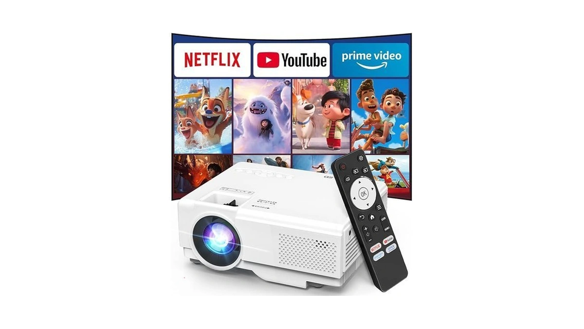 【netflix Include】nisoo Smart Projector With Wifi And Bluetooth, Mini Movie