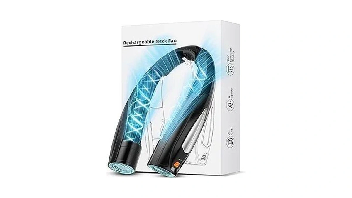 Hionly Ai Neck Fan, 6 Speeds Adjustable Portable Personal Fan