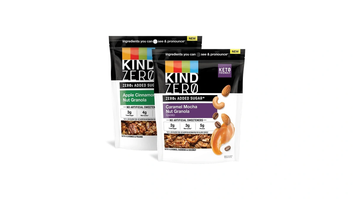 Kind Zero Added Sugar Granola Variety Pack, Gluten Free, Low