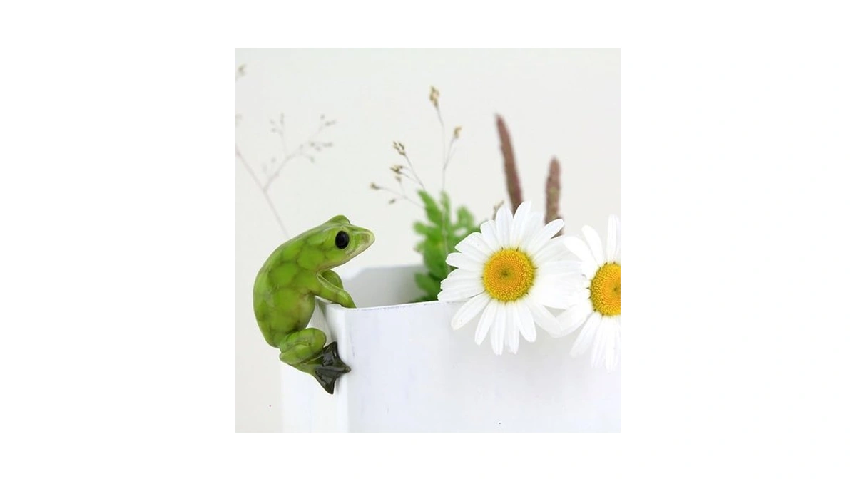 Top Collection Miniature Fairy Garden And Terrarium Frog Flower Pot