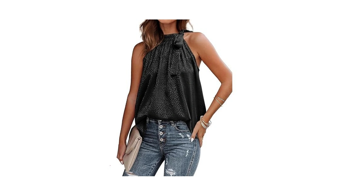 Btfbm Satin Halter Tops For Women 2026 Summer Spring Clothes