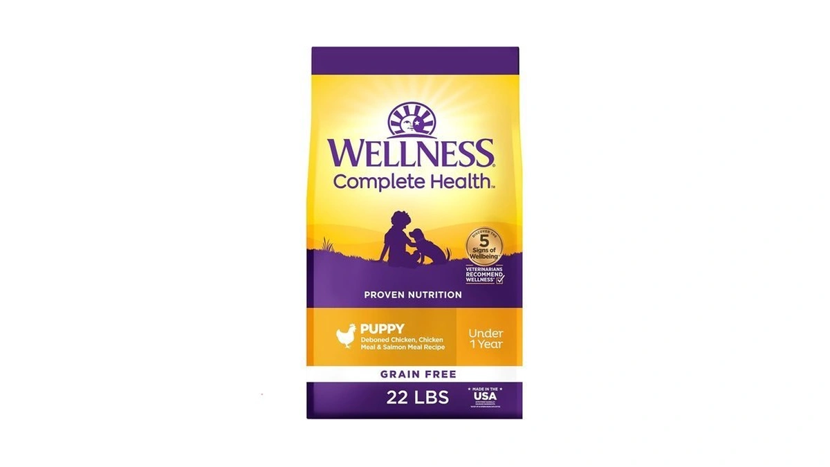 Wellness Complete Health Puppy Dry Dog Food, Grain Free Kibble,