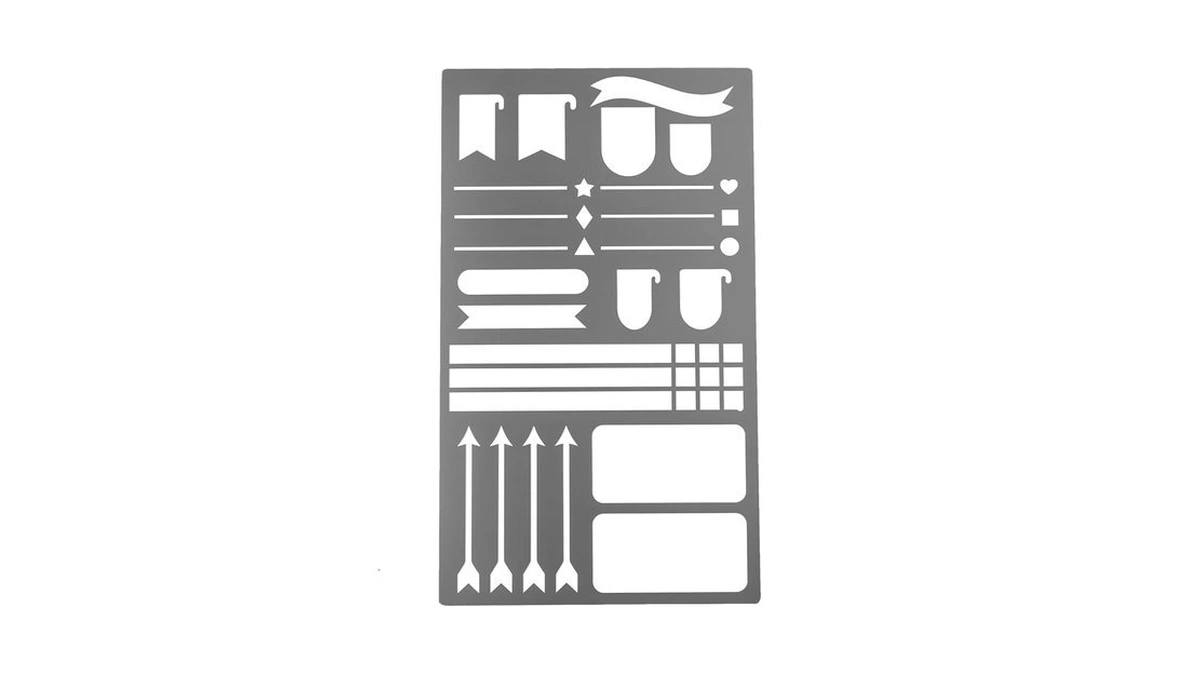 Ucec Bullet Journal Stencils, Metal Stencils For Wood Burning, Journaling