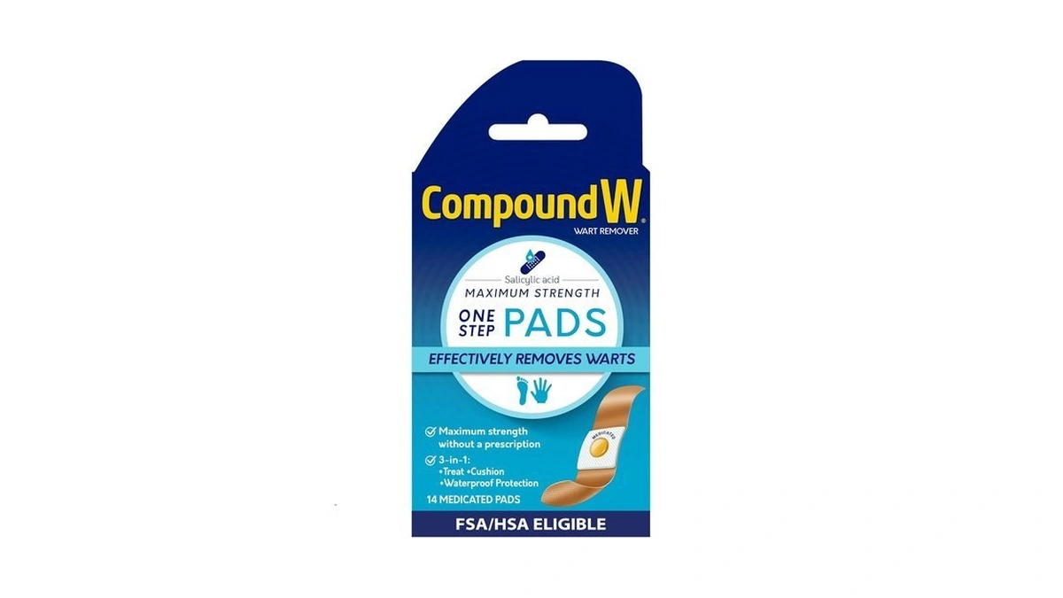 Compound W Wart Remover Maximum Strength One Step Pads With
