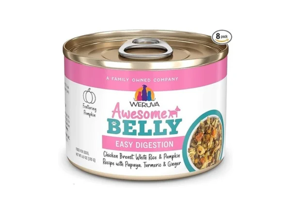 Weruva Awesome Belly Wet Dog Food, Chicken, White Rice &
