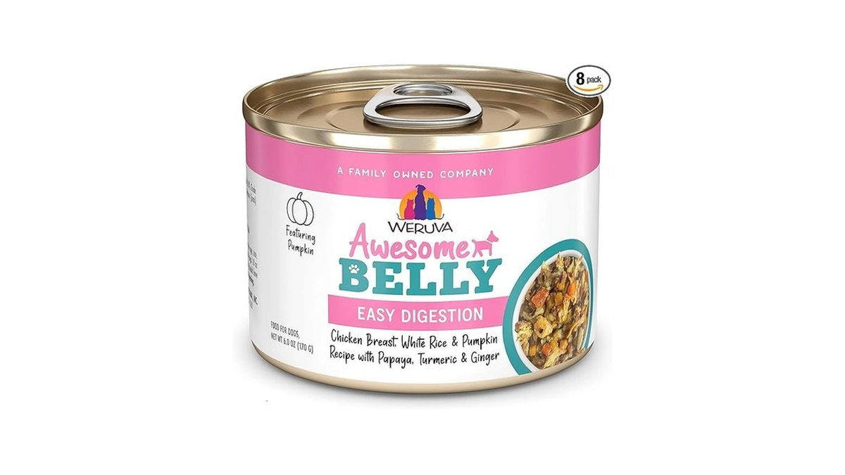 Weruva Awesome Belly Wet Dog Food, Chicken, White Rice &
