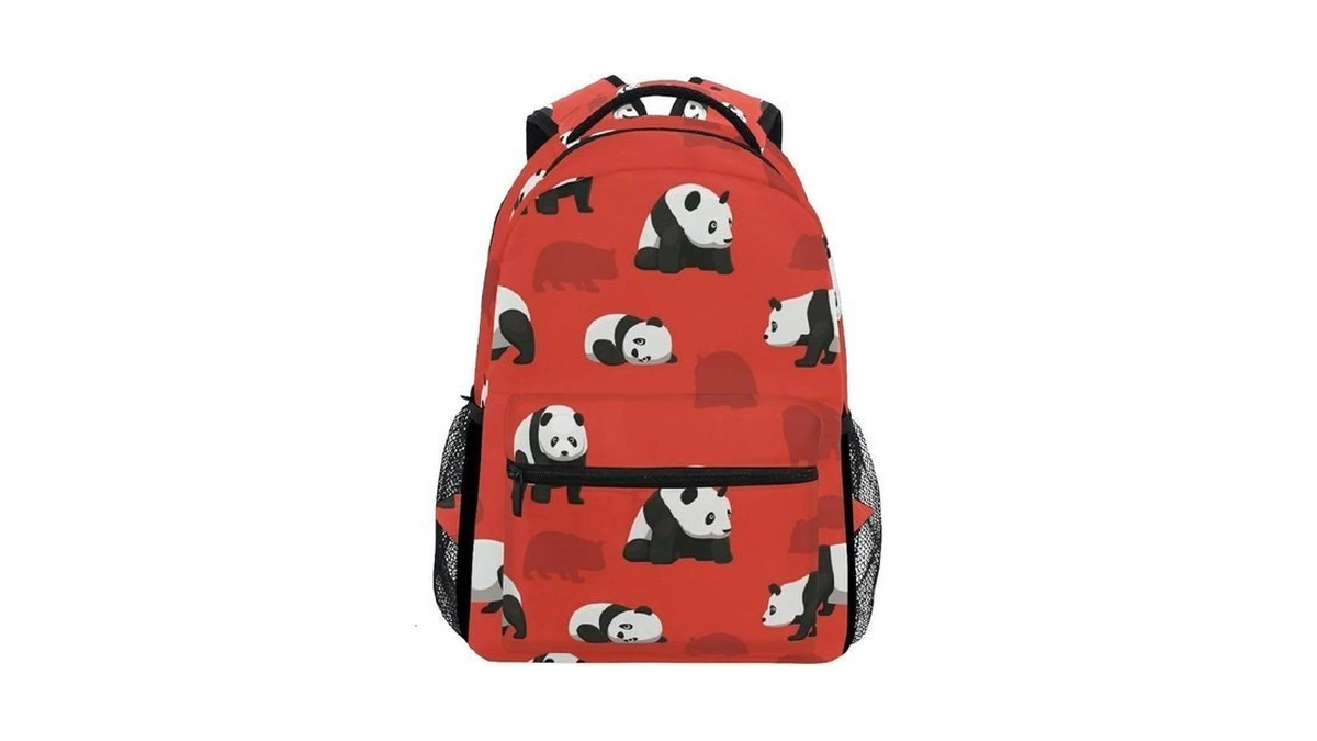 Senya Bear Panda Red Fantasy Backpack School Bag Travel Daypack