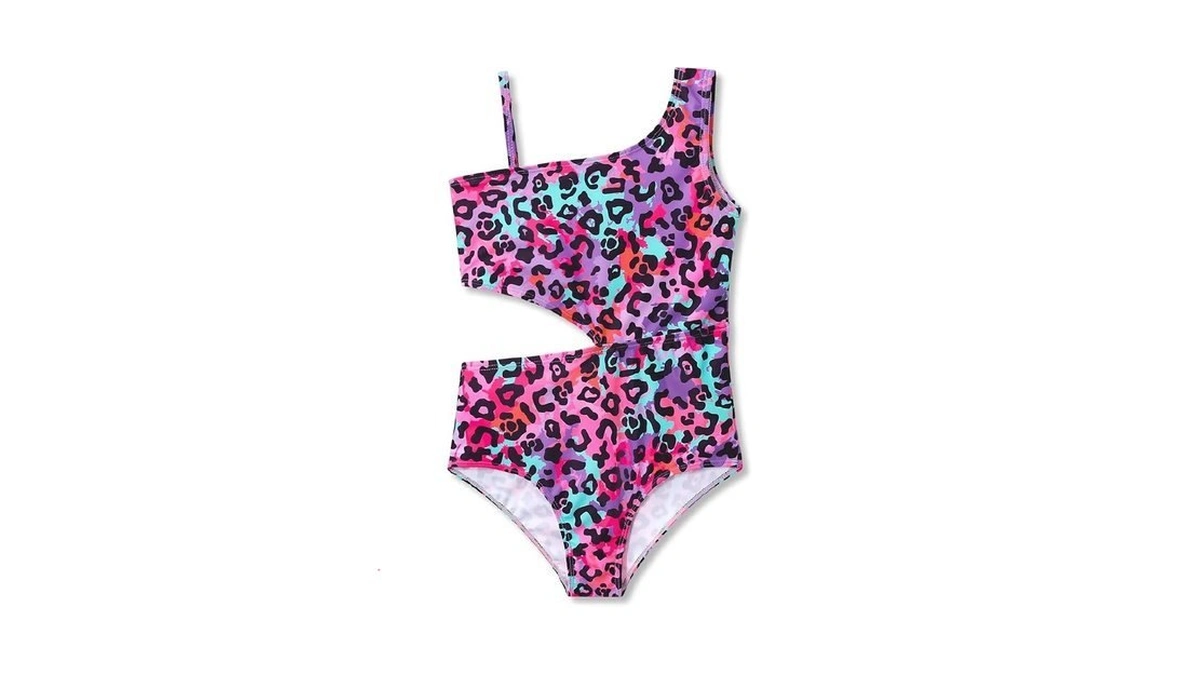 Dvenki Fashion Swimsuit For Teen Girls Colorful Leopard Cheetah Bathing