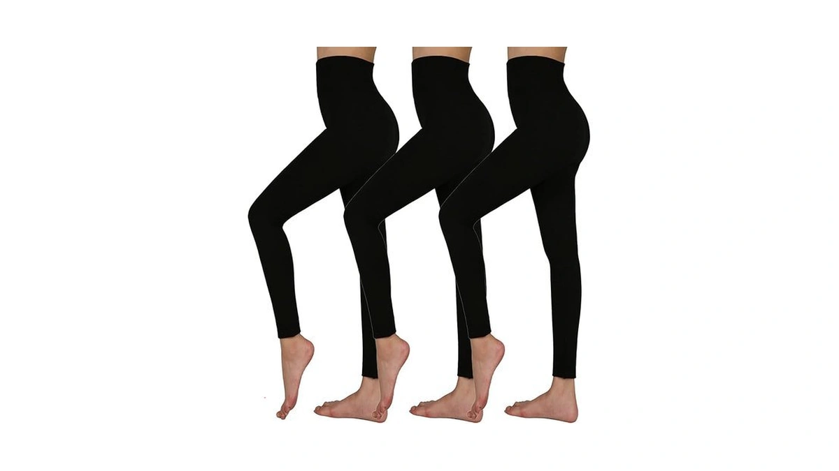Triunion 3 Pack Thermal Fleece Lined Leggings Women High Waisted
