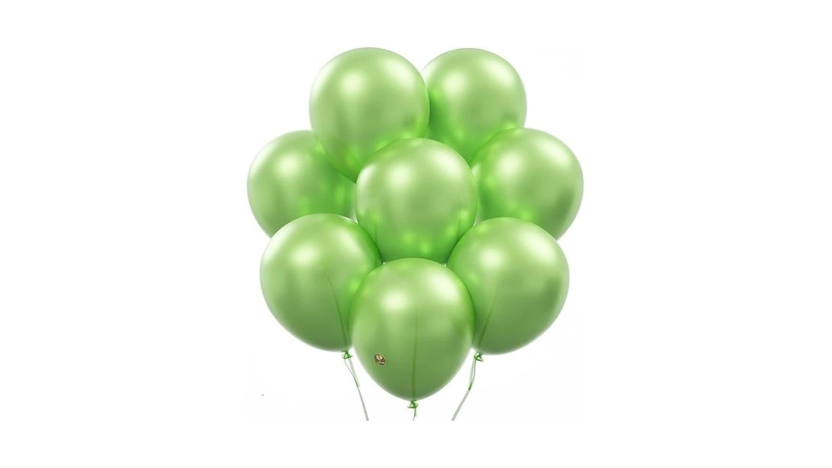 Afterloon® Biodegradable Mini Balloons 50 Pcs Pearlized Lime Green 5