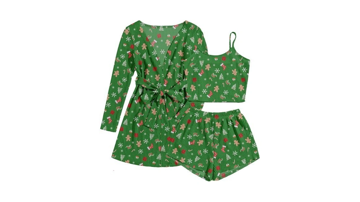 Ekouaer Pajamas For Women Set 3 Piece Lounge Set Soft