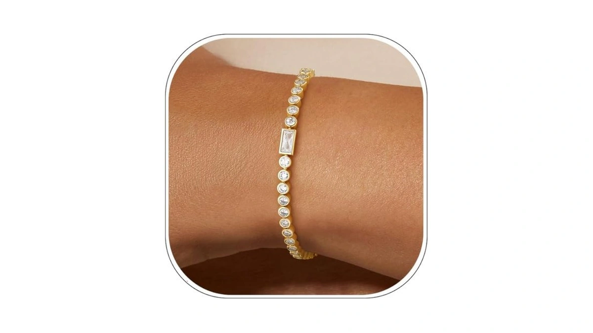 Zheshy Mothers Day Gifts Birthstone Tennis Bracelets For Women 14k