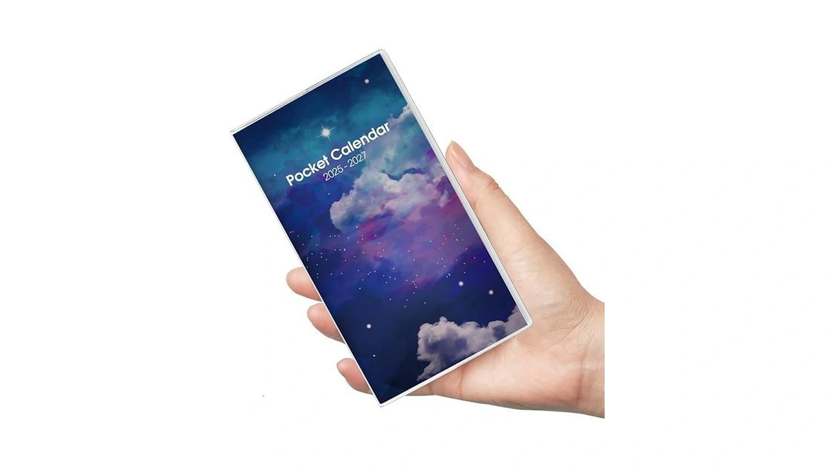 Phyxin Pocket Calendar 2025-2027, Two Year Pocket Planner - Runs