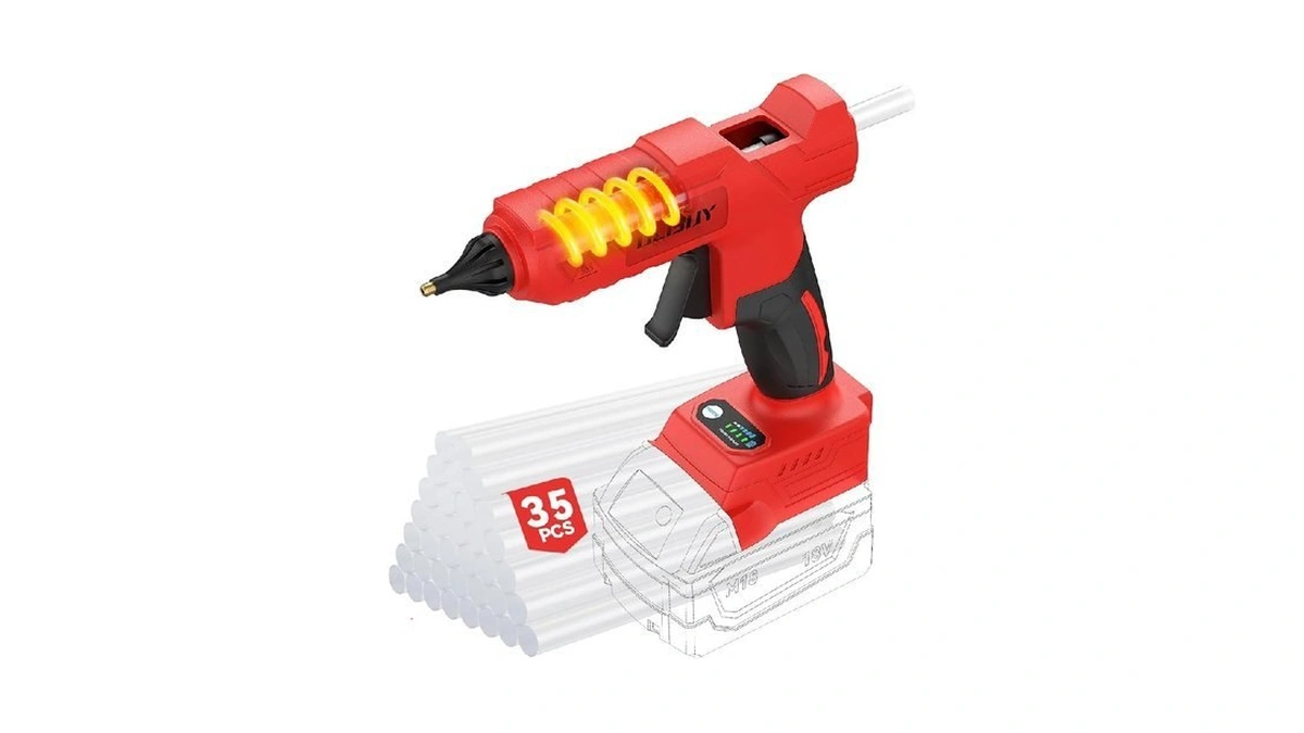 Cordless Hot Glue Gun For Mil-waukee M-18 Battery - 100w