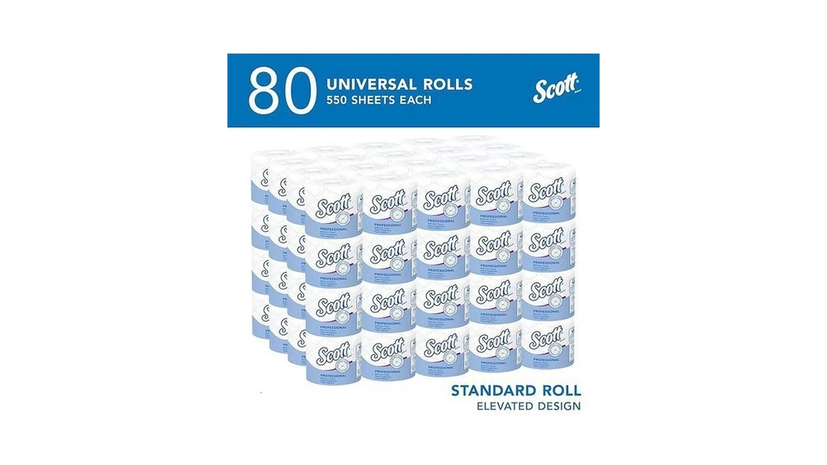 Scott Professional Standard Roll Toilet Paper, Bulk (04460), 2-ply, Elevated