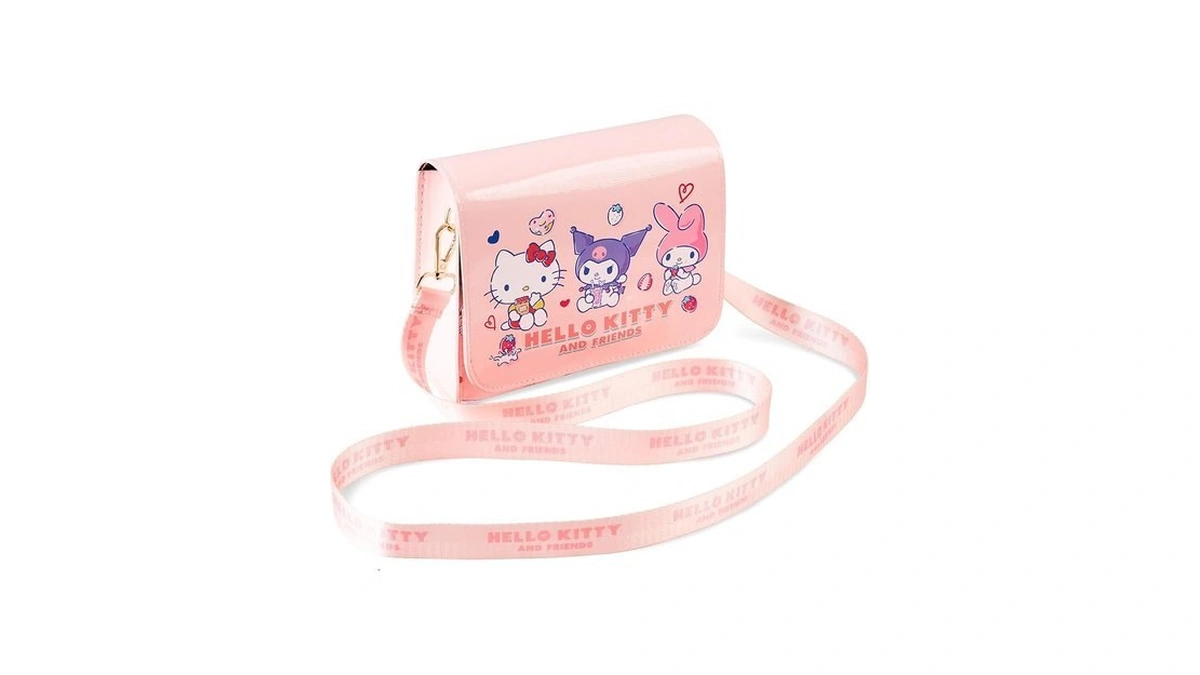 Hello Kitty Girls Teenagers Handbag, Crossbody Shoulder Bag With Adjustable