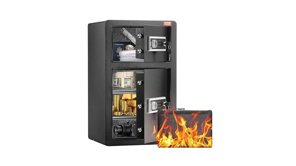 Vevor Double Doors 4.5 Cu.ft Safe Box With Key Lock
