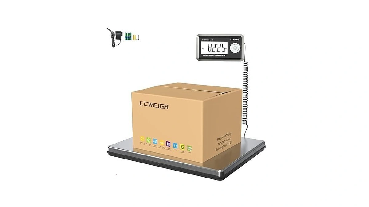 Ccweigh Shipping Scales 440lbs X 1.76oz Stainless Steel Large Platform,small