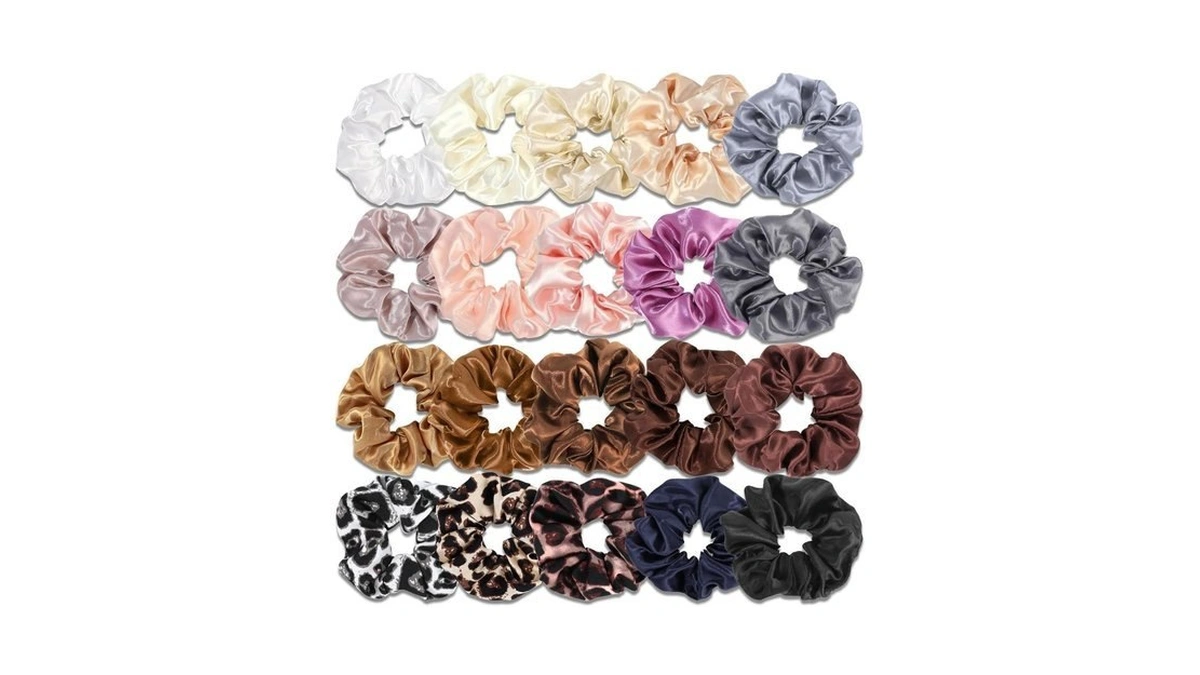 Satin Scrunchies For Women,silk Hair Ties Fashion Soft Ties And