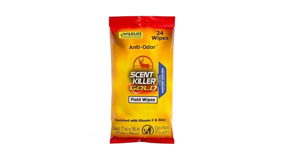 Wildlife Research Scent Killer Field Wipes (24 Pack), Gold (1295)