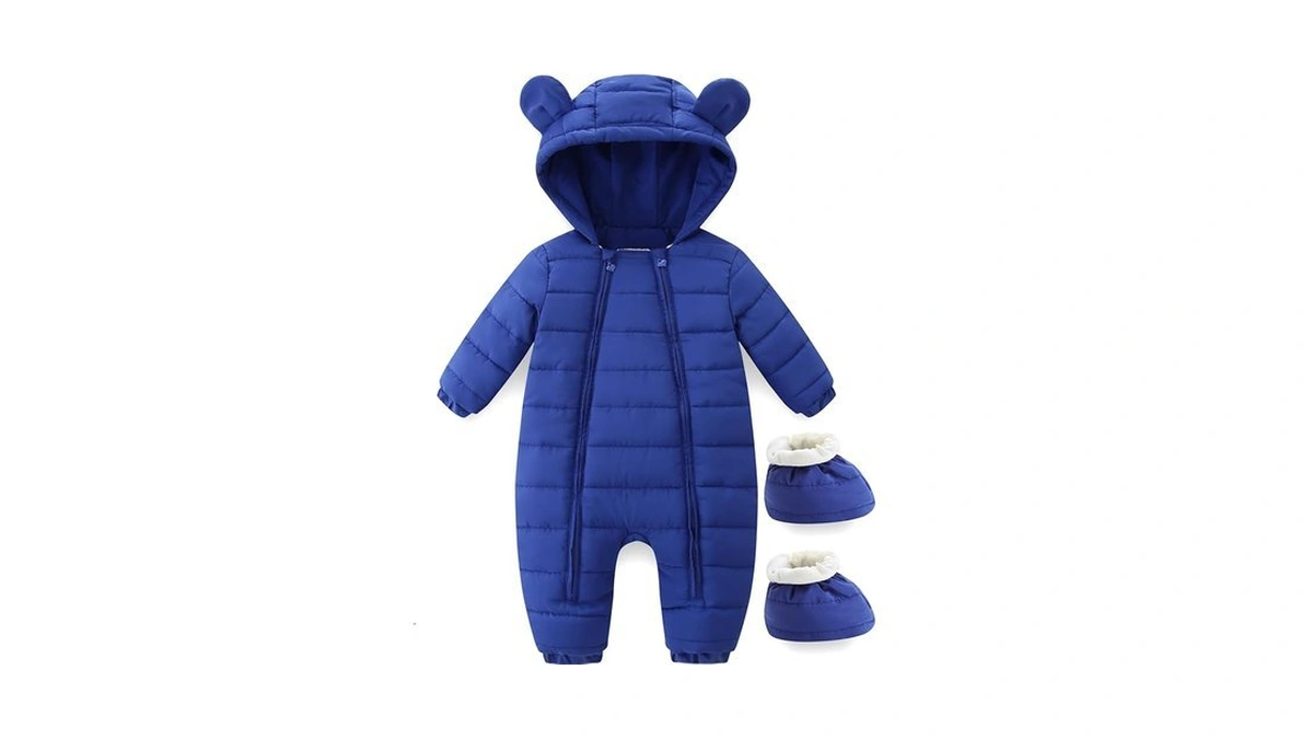 Hikido Cute Baby Boys Snowsuit Endearing Bear Ears Baby Girls