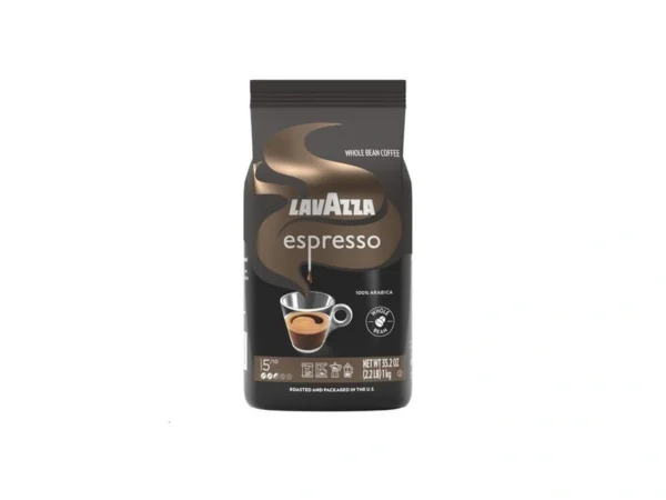 Lavazza Espresso Whole Bean Coffee, Medium Roast, 100% Arabica, 2.2