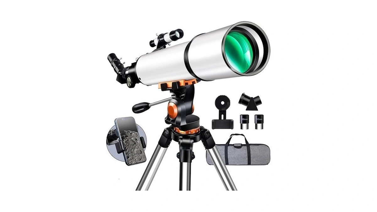 Telescope,galaeyes 90mm Aperture 600mm Fl, Telescope For Adults High Powered,metal