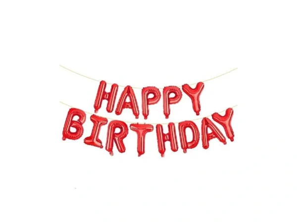 Liozeokun Happy Birthday Balloon Letters 16 Inch Mylar Foil Birthday