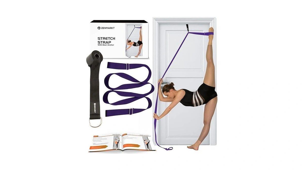 Stretching Strap With Door Anchor - Stretching Equipment To Improve