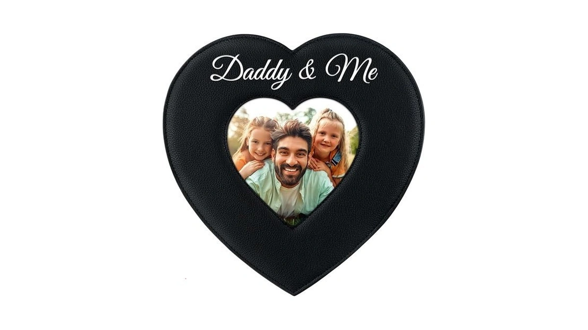 Petcee Daddy And Me Picture Frame- 4 X 4 Heart